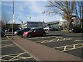 SP0467 : Path between disabled parking spaces, the Quadrant car park, Redditch by Robin Stott