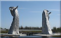 NS9082 : Mane view of the Kelpies by M J Richardson