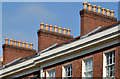 J3372 : Chimneys and chimney pots, University Square, Belfast by Albert Bridge