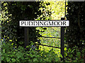 TM4189 : Puddingmoor sign by Geographer