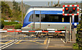 J3886 : Trooperslane level crossing - April 2014(1) by Albert Bridge