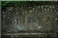 SO6323 : Bridge number on old bridge abutment by John Winder