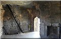 NS5262 : Crookston Castle: above the Lord's Bedchamber by Lairich Rig