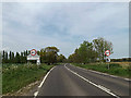 TM4294 : Entering Tofts Monks on the A143 Beccles Road by Geographer