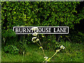 TM4295 : Burnthouse Lane sign by Geographer