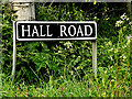 TM4396 : Hall Road sign by Geographer