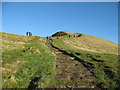 SK1283 : Mam Tor the way ahead is stony 1 - Castleton, Derbyshire by Martin Richard Phelan