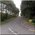 SO1711 : Yellow grit bin at the edge of Ty'r Meddyg near Beaufort by Jaggery