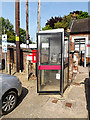 TM4290 : Telephone Box & Station Road George VI Postbox by Geographer