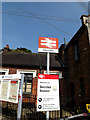 TM4290 : Beccles Railway Station sign by Geographer