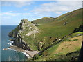 SS7049 : Valley of Rocks Castle Rock - North Devon by Martin Richard Phelan