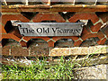 TM1877 : The Old Vicarage sign by Geographer