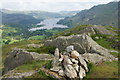 NY3914 : Summit cairn on Arnison Crag by Bill Boaden