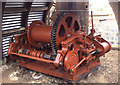 SO5708 : Clearwell Caverns - steam winch by Chris Allen