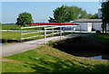 SO7509 : Footbridge at the edge of Saul Junction by Jaggery