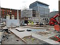 SJ8398 : Redeveloping St Peter's Square, Work Near The Town Hall by David Dixon