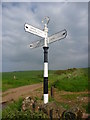 NT5770 : East Lothian County Council Fingerposts : Chesters Crossroads by Richard West