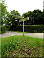 TM0959 : Roadsign on Chapple Lane by Geographer