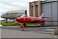 SU1533 : Corner of hangar, Old Sarum Airfield by David Martin