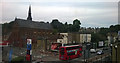 TQ3775 : Looking across Loampit Vale to Algernon Road Baptist Church, from the railway by Christopher Hilton