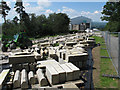 SX7290 : Masonry yard for restoration of Castle Drogo by David Hawgood