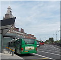 ST3188 : Buses in Market Square bus station, Newport by Jaggery