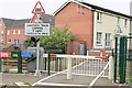 J2968 : The Meeting House level crossing, Dunmurry - July 2014(1) by Albert Bridge