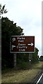 TL8523 : Tourist Roadsign on the A120 Coggeshall Road by Geographer