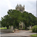 SK7267 : Churchyard gateway, Laxton by Alan Murray-Rust