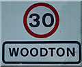 TM2993 : Woodton Village Name sign by Geographer