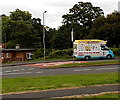 ST2991 : Ice cream van in Oliphant Circle, Malpas, Newport by Jaggery