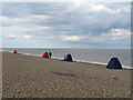 TM4759 : Sea Anglers at Thorpness Beach by Roger Jones