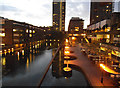 TQ3281 : Barbican tour: lakeside at dusk by Stephen Craven