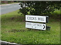 TM0032 : Cookes Hill sign by Geographer