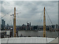 TQ3880 : Up the O2 Viewing Platform, O2 Arena, Greenwich by Christine Matthews