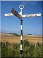 NT6073 : Rural East Lothian : East Lothian County Council fingerpost at Redcliff, Whittingehame by Richard West