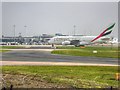 SJ8184 : Airbus Arriving at Manchester by David Dixon