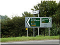 TM2885 : Roadsigns on the A143 Old Railway Road by Geographer