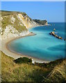 SY8080 : Milky sea, St. Oswald's Bay, near Lulworth, Dorset by Edmund Shaw