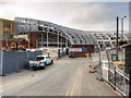 SJ8498 : Manchester Victoria Redevelopment - View from Long Millgate Sept 2014 by David Dixon