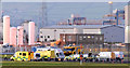 J3675 : Rescue exercise, Belfast City Airport - September 2014(2) by Albert Bridge