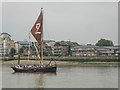 TQ3878 : Thames Barge at Greenwich, London by Christine Matthews