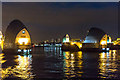 TQ4179 : The Thames Barrier at Sunset by Christine Matthews