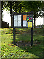 TL7348 : Hundon Village Notice Board by Geographer