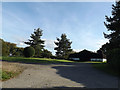 TL7248 : Entrance & Barn at Highfield Farm by Geographer