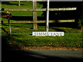 TL7246 : Simms Lane sign by Geographer