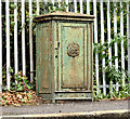 J3875 : Old relay box, Belfast - October 2014(1) by Albert Bridge