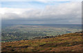 SE0386 : Dry stone wall crossing moorland by Trevor Littlewood