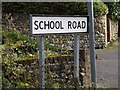 TM0662 : School Road sign by Geographer