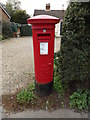 TM2095 : Tasburgh Post Office George VI Postbox by Geographer